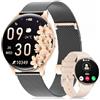 BENYAR SMART Smartwatch Donna 1.43" HD Schermo per iOS/Android, Nero