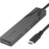 Sabrent Hub USB C HDMI, Multipresa USB C hub, per Macbook, PC, Pen Drive, PS4/PS5, 5 in 1 hub usb type c, 1 HDMI 4K, 1 Porta USB 3.2 Gen 1, 2 Porte USB 2.0, 1 porta USB tipo C, PD (60W) (HB-SHPU)
