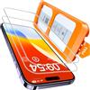 TOCOL Pellicola Protettiva per iPhone 14 Pro 6,1 Pollici, Rimozione Automatica Della Polvere, Installazione Rapida, Copertura Completa, Senza Bolle, Durezza 9H Vetro, 2 Pezzi
