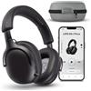 MEDION cuffie Over Ear HX-1 Pure (Bluetooth, wireless, fino a 100 h di autonomia, protezione dagli spruzzi IPX4), nero