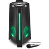MEDION Sistema audio per feste P61552 (2X 220W, Party box, batteria ricaricabile, Bluetooth, effetti luce, USB, AUX, 2X connessione microfono)