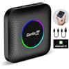 CARLINKIT Nuovo Android 13 AIBOX LED Ambient: Wireless CarPlay/Android Auto Adapter, Qualcomm SM 6225,8GB+128GB, Supporto YouTube/Netflix/Disney+/Aggiornamento OTA