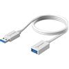SABRENT Cavo Prolunga USB 3.2 Gen1 (0,9m) Maschio a Femmina, Cavo Estensione USB Trasferimento Dati e Ricarica per Hub & Chiavetta USB Disco Rigido Esterno Tastiera Mouse Stampante, Bianco (CB-303W)