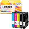 Washope Compatibili per 604XL Epson Cartucce Multipack Sostituzione (5-Pack)