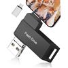 Levida Chiavetta USB 256gb per Phone,Levida Pen Drive Penna USB 3.0 Pendrive 4 in 1 Photostick Chiave USB Type C con iOS,Android,Tipo C Porta/Smartphone, Computer, Laptop, PC,Nero