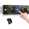 CAMECHO 1 Din SCHERMO TATTILE DA 2,17" Time Display Bluetooth Autoradio Digital Media Player FM/AM Radio Car MP3 Player USB Charging/AUX Input/U Disk Playback + Comandi al volante