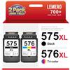 Lemero PG 575XL CL-576XL Cartucce compatibili con cartucce stampante Canon 575 576 XL confezione multipla PG 575 XL CL 576XL per Canon TR4750i TR4751i TS3550i TS3551i (nero/colore,2-pack)