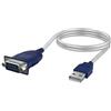 SABRENT Cavo da USB a Seriale [9 Pin] DB 9 RS 232, Convertitore Maschio Chipset Prolifico con Dadi Esagonali, [Windows 11/10/8.1 8/7/VISTA/XP, Mac OS X 10.6 e Versioni Successive] 0,7 m (CB-DB9P)