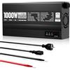 ECO-WORTHY Caricatore LiFePO4 da 14,6 V, 50 A, con inverter da 1000 W, 12 V a 230 V, commutazione di rete e funzione UV, per batteria LiFePO4 Deep Cycle, auto, camion, auto