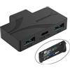 SABRENT Hub di gioco USB Type-C a 3 porte per Steam Deck | 3.2 da 5 Gbps, doppie porte, ricarica PD, design compatto (HB-STDK)