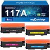 MYCARTRIDGE 117A Toner (con Chip) Compatibile con HP Color Laser MFP 178NW 179FNW 179FWG 178NWG 150NW 150A con HP 117A W2070A (4-Pack, Nero/Giallo/Ciano/Magenta)