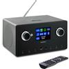 MEDION P85444 2.1 Internetradio con subwoofer (DAB+, UKW Radio, Spotify Connect, WLAN, Bluetooth, Streaming, Equalizzatore, Farbdisplay, USB, AUX, Wecker, Schlummerfunktion, Sleep Timer) titano