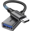 UGREEN Cavo OTG Type C a USB 3.0 Adattatore Tipo C Maschio a Femmina, Nero