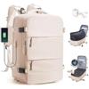 SZLX Zaino Ryanair 40x30x20 Sottovuoto con pompa Zaino da Viaggio 40x30x20 Ryanair Wizzair Bagaglio a Mano 40x20x25 Donna da impermeabile Zaino Casual Laptop da 14 Pollici con Scomparto per Scarpe