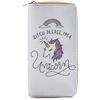 DonDon Portafoglio Portamonete Portafogli Borsa donna con motivo unicorno I am a unicorn