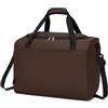 KONO Bagaglio a Mano Ryanair 40x30x20 cm, Borsa da Viaggio Cabina con Tracolla, Borsa Sottosedile per Aereo Uomo e Donna (Marrone)