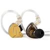 Yinyoo KZ ZSN PROX in Ear Auricolari Balanced Armature Driver Tecnologia ibrida 1DD 1BA Auricolari con cancellazione del rumore per cellulare Android (senza mic, oro)