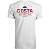 Costa Del Mar Maglietta Costa Topwater, Bianco, S