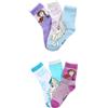 Disney Frozen - La Regina di Ghiaccio Ragazza Calzini 6 Paia di Calze con Motivo | Set di Calzini per Bambini in Cotone | Taglia 27-34