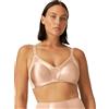 Naturana 5063, Reggiseno da donna contenitivo riducente senza ferretto, a coppa piena, morbido, copertura e sostegno completi Light Beige 120D