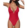 CUPSHE Costume da Bagno Intero Monospalla Candy Rain da Donna