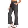 Libin Pantaloni Golf Donna Leggeri Estivi Viaggio | Pantaloni Casual Bootcut Vita Alta Elastici, Tasche Con Zip Leggeri Pantaloni Estivi Slip-On Viaggio Jogging