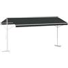 vidaXL Tenda autoportante 5 x 3 m Poliestere Antracite