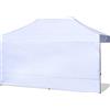 Abccanopy Parete laterale SunWall per gazebo automontante a gambe dritte, disponibile in oltre 15 colori, 3x 3 m, kit con (1 pannello), con telaio per gazebo