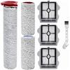 DianSung Spazzola a rullo +Filtro per Roborock Dyad Pro/Combo Aspirapolvere Ricambio | Accessori per Dyad Pro/Dyad Pro Combo 3 spazzole a rullo + 3 Filtro di ricambio + 1 spazzola di pulizia