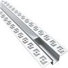 TOT ELECTRIC PROFILO IN ALLUMINIO DA 2 MT INCASSO A SCOMPARSA IN CARTONGESSO PER STRISCIA A LED COVER OPACA (STRETTO)
