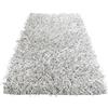 Tex family Tappeto Shaggy Bianco Moderno - Pelo Lungo 6 cm - Antiscivolo, 12 Misure - Annodato a Mano, Morbido e Resistente - Cm. 160x230