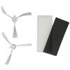 vhbw Set di manutenzione da 4 pezzi compatibile con Rowenta Smart Force Essential Aqua RR6971WH robot aspiratore
