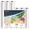 Aigostar Sacchetti Sottovuoto per Alimenti, 6 Rotoli 20x300 cm e 28x300 cm