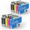 INK4U Cartucce LC426 8-Pack, Compatibil per Brother LC426VAL LC426XL con Brother MFC-J4335DW MFC-J4340DW MFC-J4535DW MFC-J4540DW (LC-426BK, LC-426C, LC-426M, LC-426Y, con 8 LC426 Cartucce)