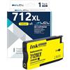 LCL Compatibile 712 712XL Giallo alta capacità 29ml Cartuccia d'inchiostro