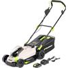 Murray Rasaerba a Batteria 20V Li-Ion con Motore a Induzione (2900/min) MU-BAT-LM33-KIT - Larghezza di Taglio 33 cm, Raccoglierba da 32L, 6 Altezze - Taglio: Mulching, Posteriore, Cesto