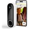 Arlo Essential 2K Videocitofono, Telecamera WiFi Esterno Senza Fili, Campanello Senza Fili da Esterno, Citofono Smart, Sensore Movimento, Visione Notturna, Sirena, Prova Inclusa Secure App, Bianco