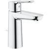 GROHE BauEdge Miscelatore Monocomando per Lavabo, Cromo, Taglia M con scarico a saltarello