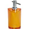 GEDY Twist Dosasapone bagno ambra 250 ml, Misure: 17,5X8,5X8,5 CM, Dispenser sapone bagno realizzato in resina resistente di alta qualità, Design Babled&Co, Fatto a mano, 2 anni di garanzia