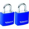 Sterling, APL222P, Lucchetti APL222P 2 x 20 mm in alluminio - multicolore