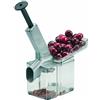Westmark Denocciolatore per ciliegie con canale inclinato e vaschetta per noccioli, Plastica/Alluminio, Kirschomat, Argento/Nero/Trasparente, 40702260