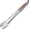 Westmark Pinza per Grigliare e Servire, Con Manici in Acciaio Inox e Impugnature Parzialmente in Legno, Lunghezza: 44 cm, Acciaio Inox/Legno, Classic Wood Maxi, Argento/Marrone, 16292270