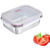 Westmark Lunch Box in acciaio inossidabile - Lunch Box a prova di perdite - Adatto a microonde e forno, senza BPA - Bento Box per scuola, lavoro e asilo nido - Argento, 600 ml