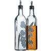 KitchenCraft Kitchen Craft Italian Collection Set 2 dispenser in vetro per olio e aceto, grandi