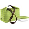 Guzzini - On the Go, Borsa Termica Grande con Tracolla con Contenitore - Verde Mela, (Bag) 30 x 18 x h30 cm; (Container) 19,6 x 19,6 x h7 cm, 1400 cc - 03290384
