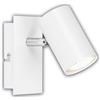 Briloner - Lampada parete LED interni, CEE A sorgente luminosa, orientabile, 3000K bianco caldo, 2,4 W 450 lumen, luce lettura murale, illuminazione soggiorno, cucina, corridoio, camera, bianco