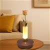BEPER P207ILI550 Lampada da Tavolo Ricaricabile FLORA, Lampada LED Touch con Vaso Luminoso per Fiori, 3 Tonalità di Luce, 24 Ore di autonomia, Ricarica USB, Luce d'Ambiente Decorativa