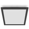 Philips LED Panel Square Plafoniera SceneSwitch, Dimmerabile, Luce Bianca Calda, 12W, Nero