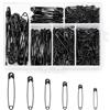 Carehabi 300 Spille da Balia, 6 Misure 18-53 mm, Nero