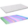 MiaSuite AILIME SRL Topper in Memory Foam Singolo 90X200 Alto 5 CM SFODERABILE in Aloe Vera - CORRETTORE per Materasso